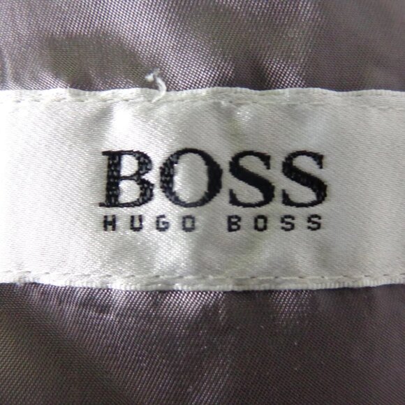 Hugo Boss 40L Wool Sport Coat Blazer Brown Navy Houndstooth Red Teal Check Class - Picture 7 of 7